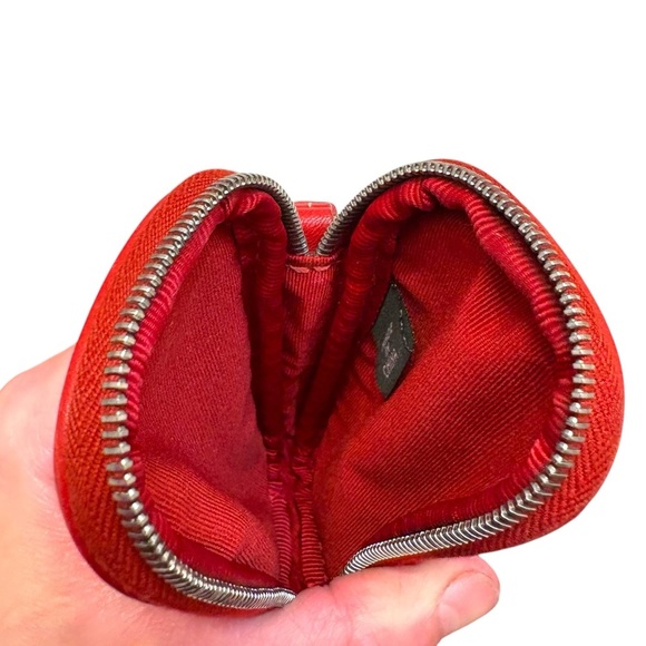 Coach vintage red leather wristlet bag case - Picture 5 of 5